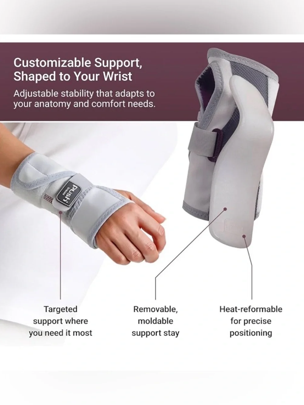 Push Med Wrist Brace - Right Hand - Size 2
